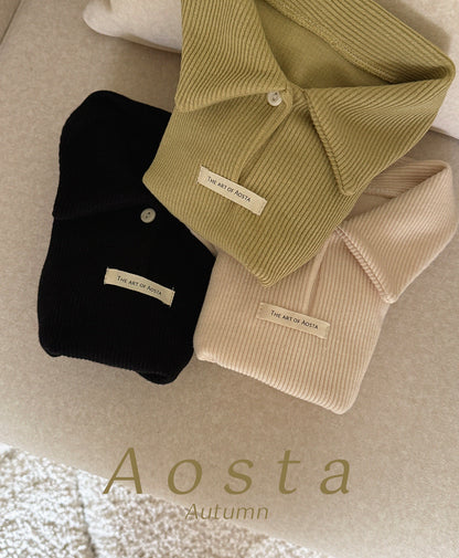 Mulmul Collar T-Shirts [Black/M(1-2yr)]
