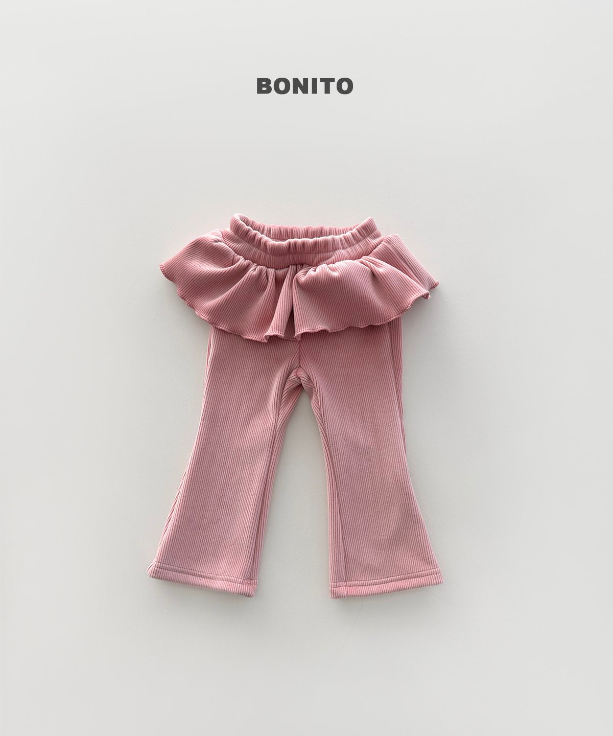 [PRE-ORDER] Velour Frill Boot-Cut Pants