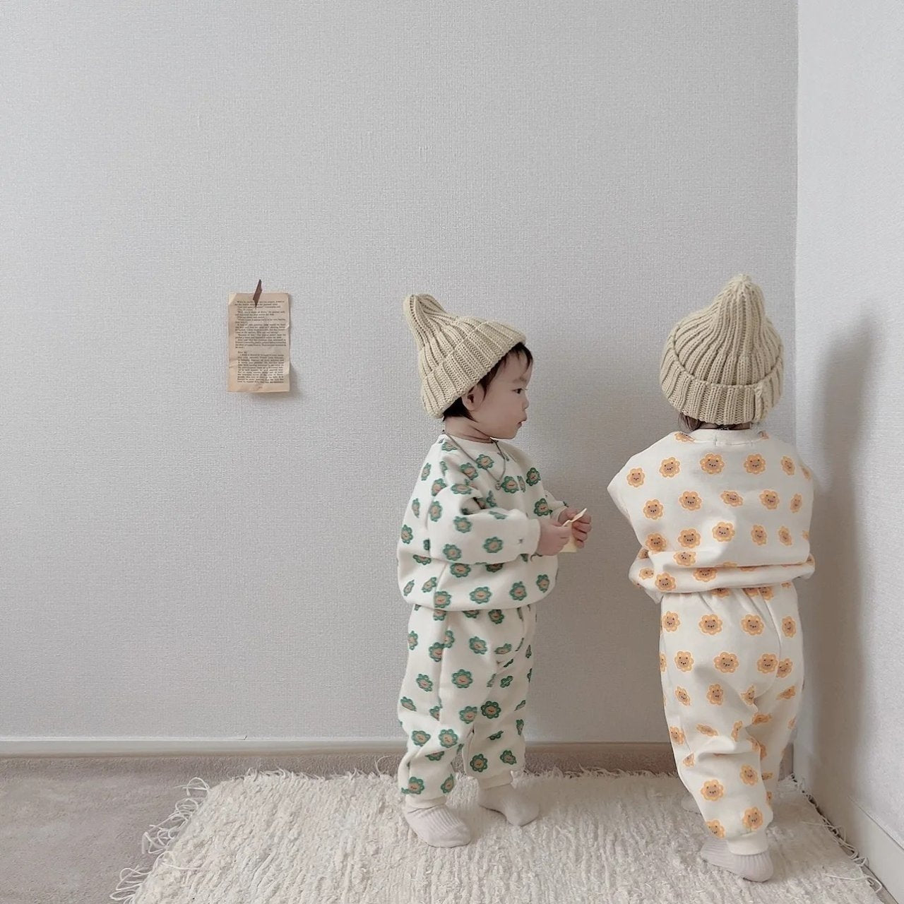 [PRE-ORDER] Bear Flower Top Bottom Set