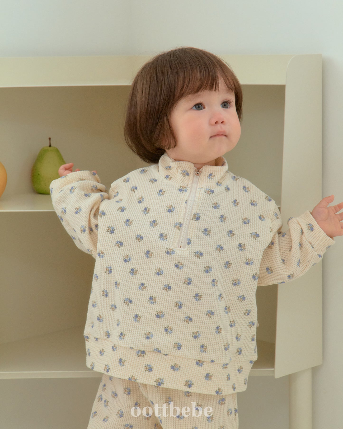 [PRE-ORDER] Sweet Waffle Anorak Top Bottom Set