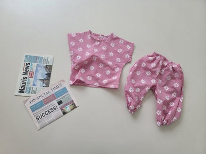 [PRE-ORDER] Daisy Check Top Bottom Set