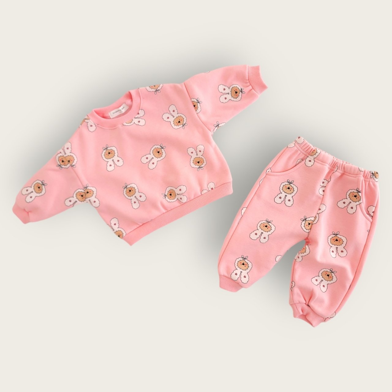 [PRE-ORDER] Heart Bear Top Bottom Set