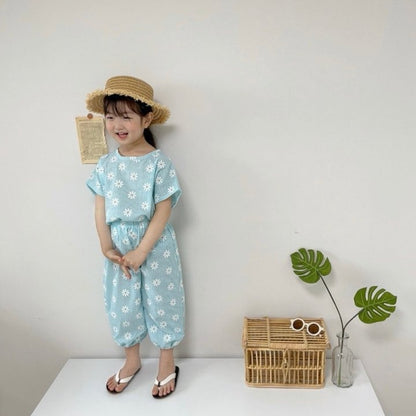 [PRE-ORDER] Daisy Check Top Bottom Set