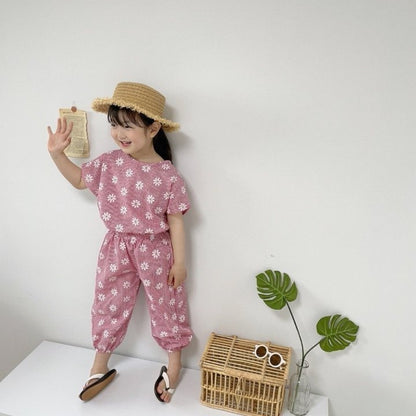 [PRE-ORDER] Daisy Check Top Bottom Set