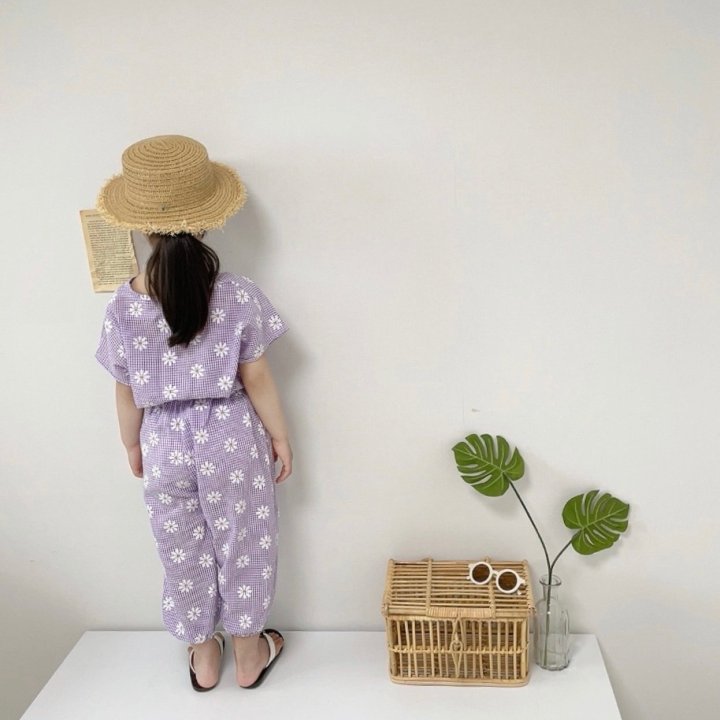 [PRE-ORDER] Daisy Check Top Bottom Set
