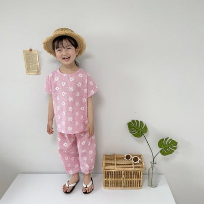 [PRE-ORDER] Daisy Check Top Bottom Set