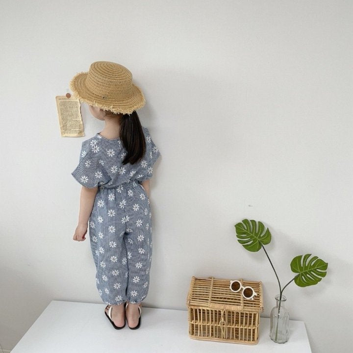 [PRE-ORDER] Daisy Check Top Bottom Set