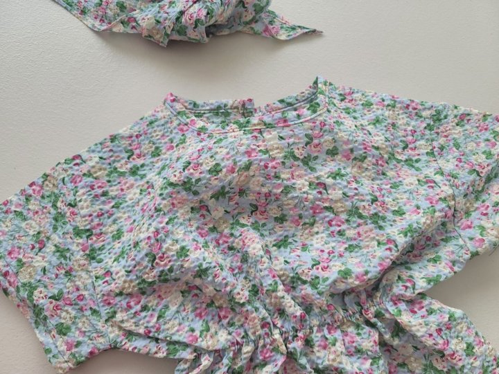 [PRE-ORDER] Floral Body Suit + Bonnet Set
