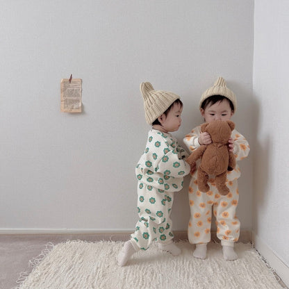 [PRE-ORDER] Bear Flower Top Bottom Set