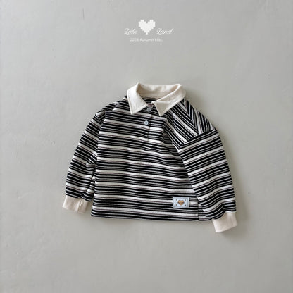 [PRE-ORDER] Pigment Stripe Collar T-Shirts