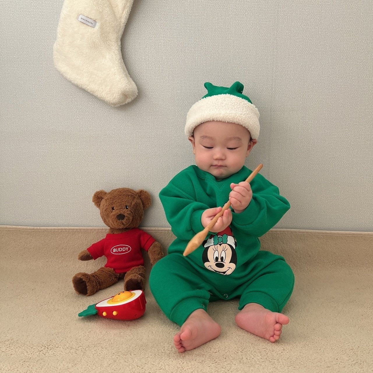 [PRE-ORDER] Rudolf Body Suit + Santa Hat Set