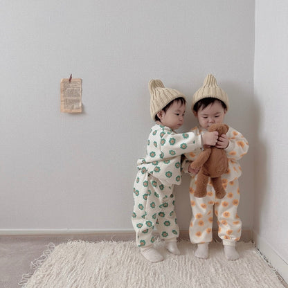 [PRE-ORDER] Bear Flower Top Bottom Set