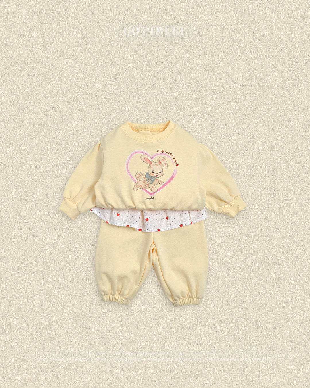 [PRE-ORDER] Cute Rabbit Top Bottom Set