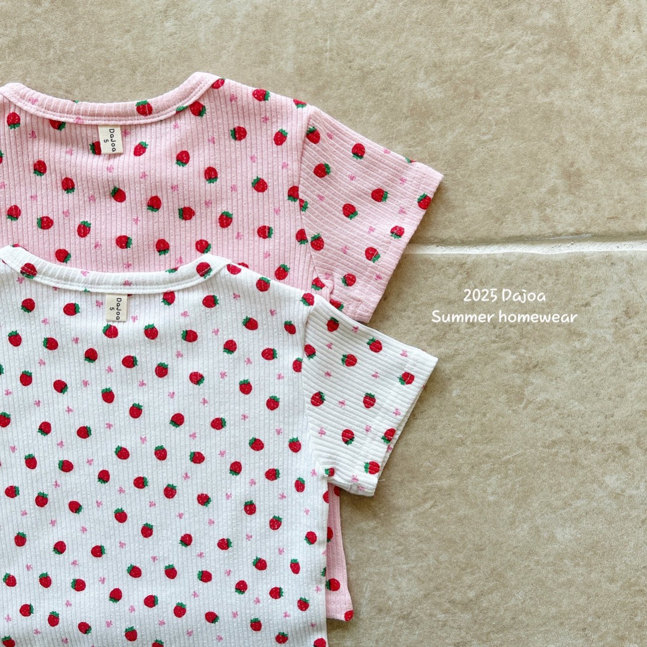[PRE-ORDER] Ribbon Strawberry Home Wear Set