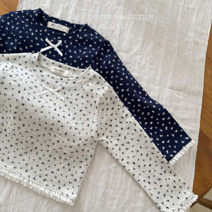 Rose Crop T-Shirts [Oatmeal/L(4-5yr)]