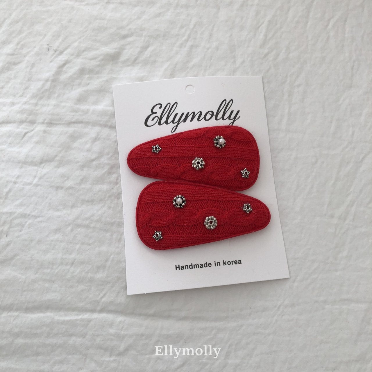 [PRE-ORDER] Knit Pearl Hair Clips Set