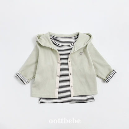 [PRE-ORDER] Olive Cardigan + T-Shirts Set