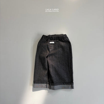 [PRE-ORDER] Roll-Up Stitch Denim Pants