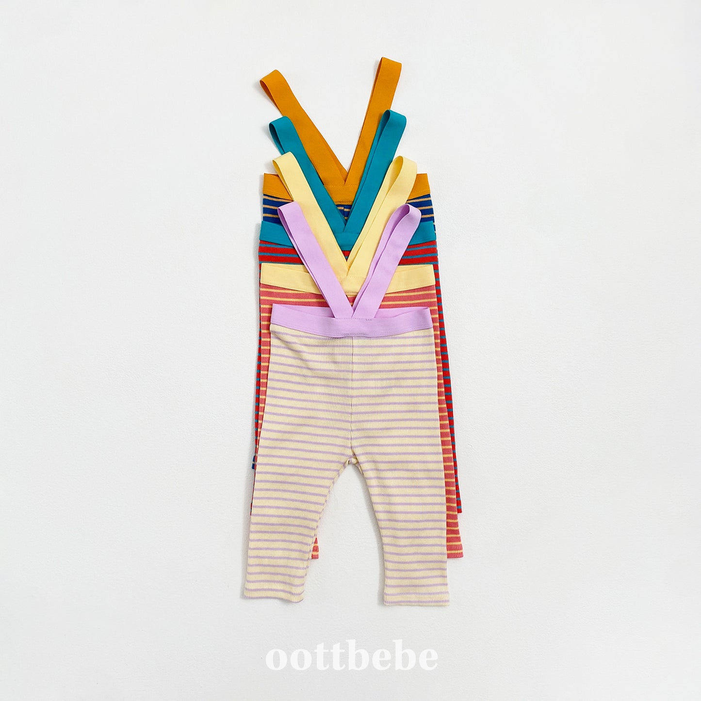 [PRE-ORDER] Macaroon Suspender Baby Top Bottom Set