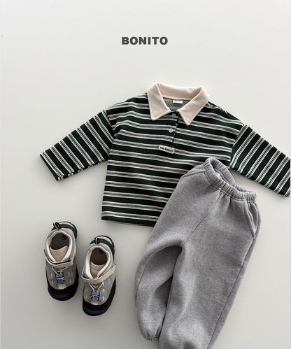 [PRE-ORDER] Stripe Choco Collar T-Shirts