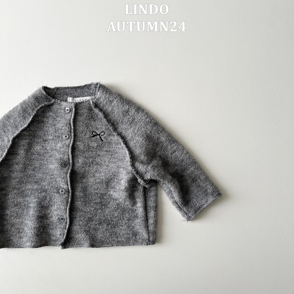 Mini Ribbon Cardigan [Pink/M(3-4yr)]