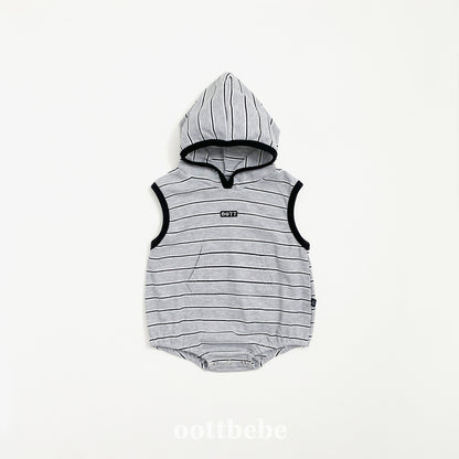 [PRE-ORDER] Urban Stripe Hoodie Body Suit