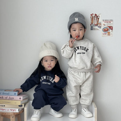 [PRE-ORDER] New York Fleece Top Bottom Set
