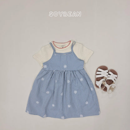 [PRE-ORDER] Floral Check Dress