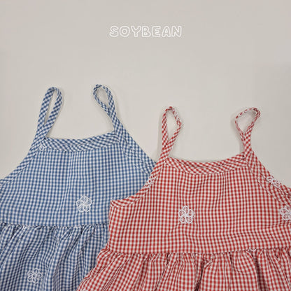 [PRE-ORDER] Floral Check Dress