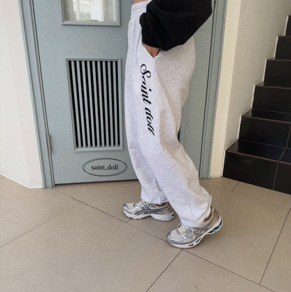 Saint Doll Jogger Pants [White Melange/JM(9-10yr)]