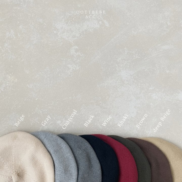 Tone Tone Beret [Deep Beige/S(6m-2yr)]