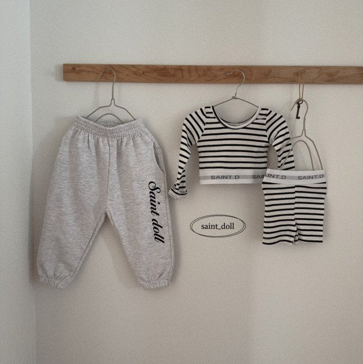Saint Doll Jogger Pants [White Melange/JM(9-10yr)]