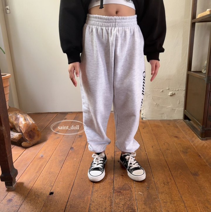 Saint Doll Jogger Pants [White Melange/JM(9-10yr)]