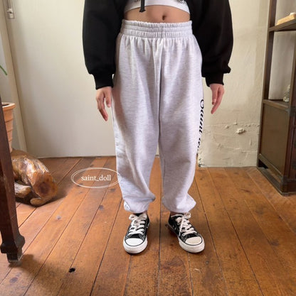 Saint Doll Jogger Pants [White Melange/JM(9-10yr)]