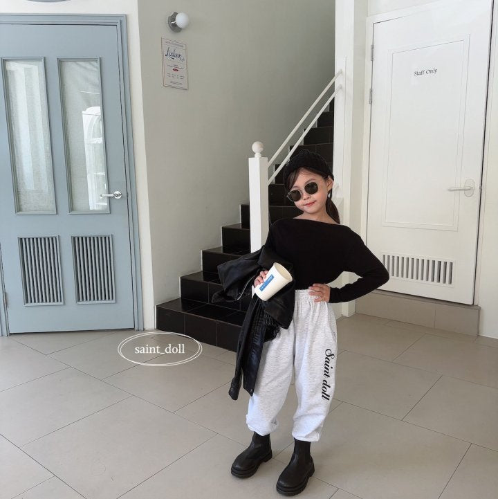 Saint Doll Jogger Pants [White Melange/JM(9-10yr)]