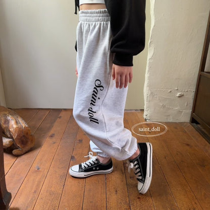 Saint Doll Jogger Pants [White Melange/JM(9-10yr)]