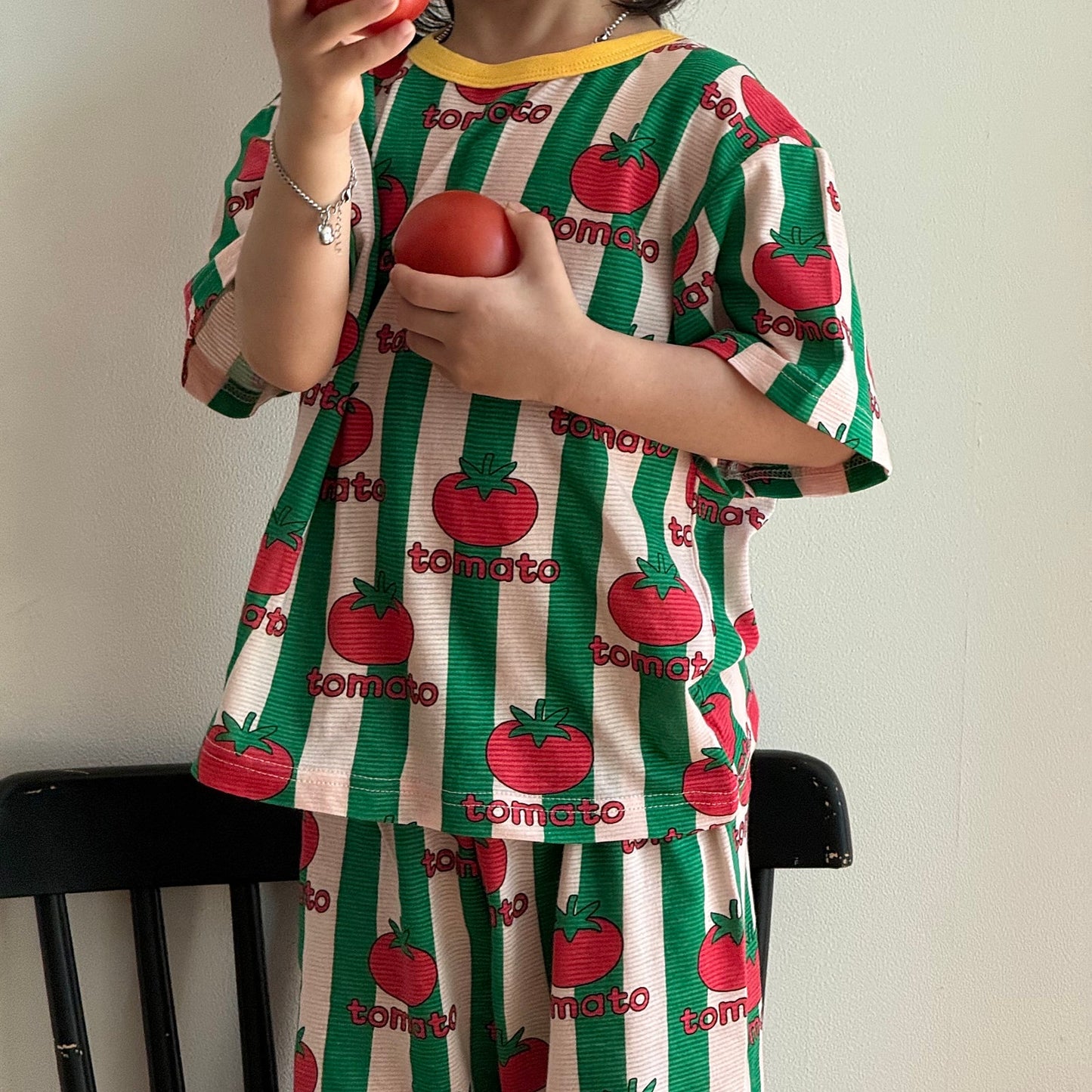 Summer Loose Fit Cotton Home Wear Set