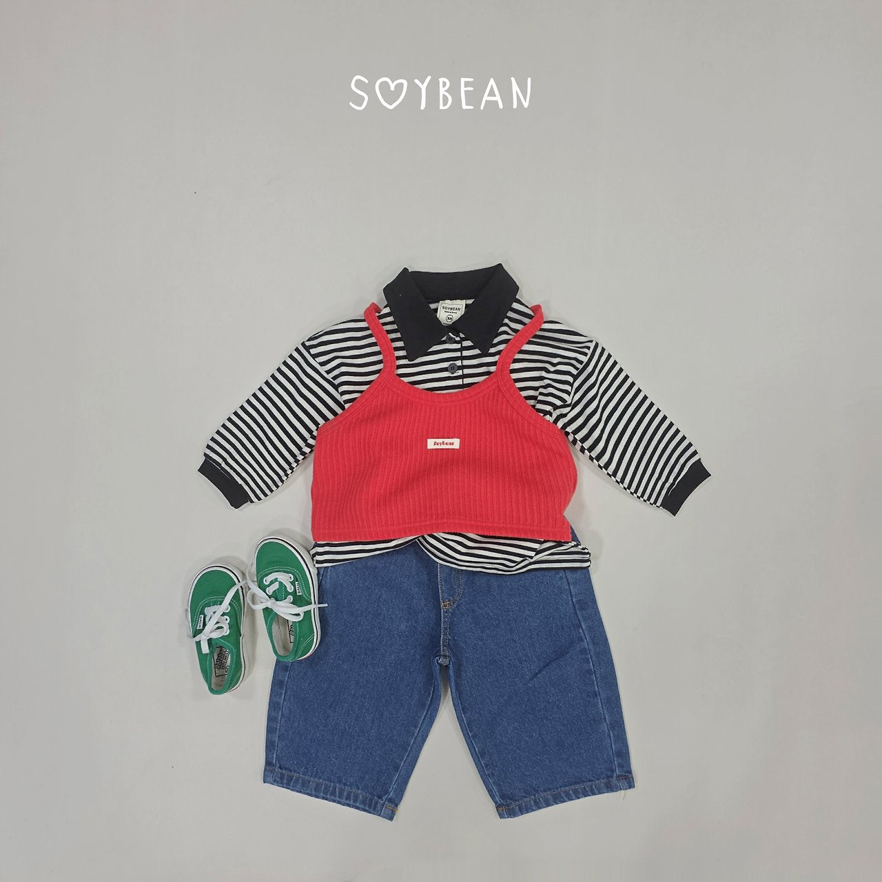 [PRE-ORDER] Stripe Collar Sweatshirts