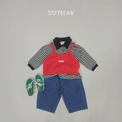 [PRE-ORDER] Stripe Collar Sweatshirts