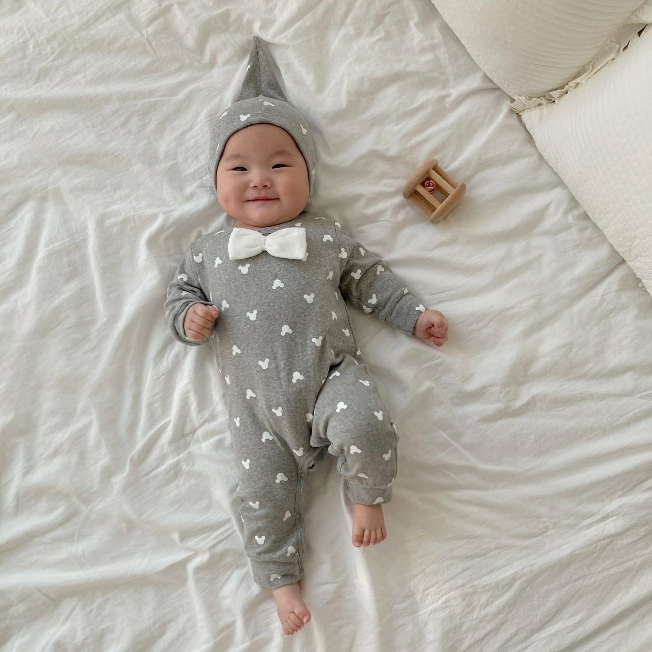 [PRE-ORDER] Bowtie Body Suit + Bonnet Set