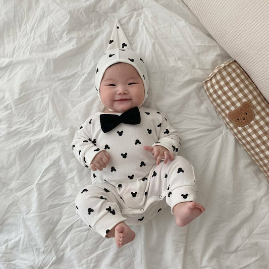 [PRE-ORDER] Bowtie Body Suit + Bonnet Set