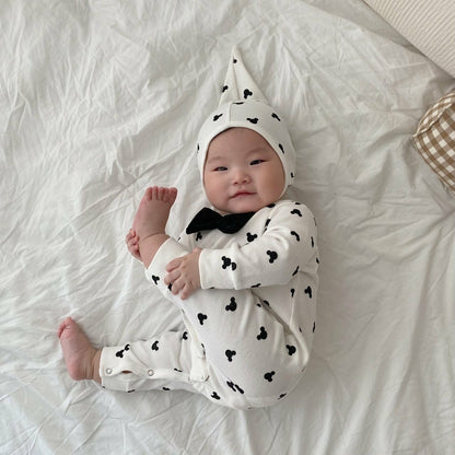[PRE-ORDER] Bowtie Body Suit + Bonnet Set