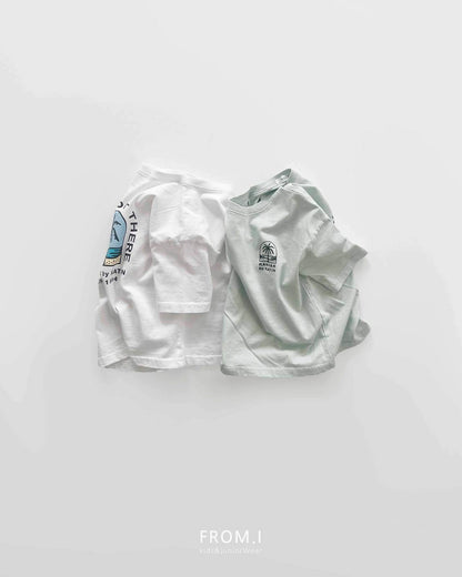 Palm Tree T-Shirts [Mint/S(3-4yr), JL(10-12yr)]
