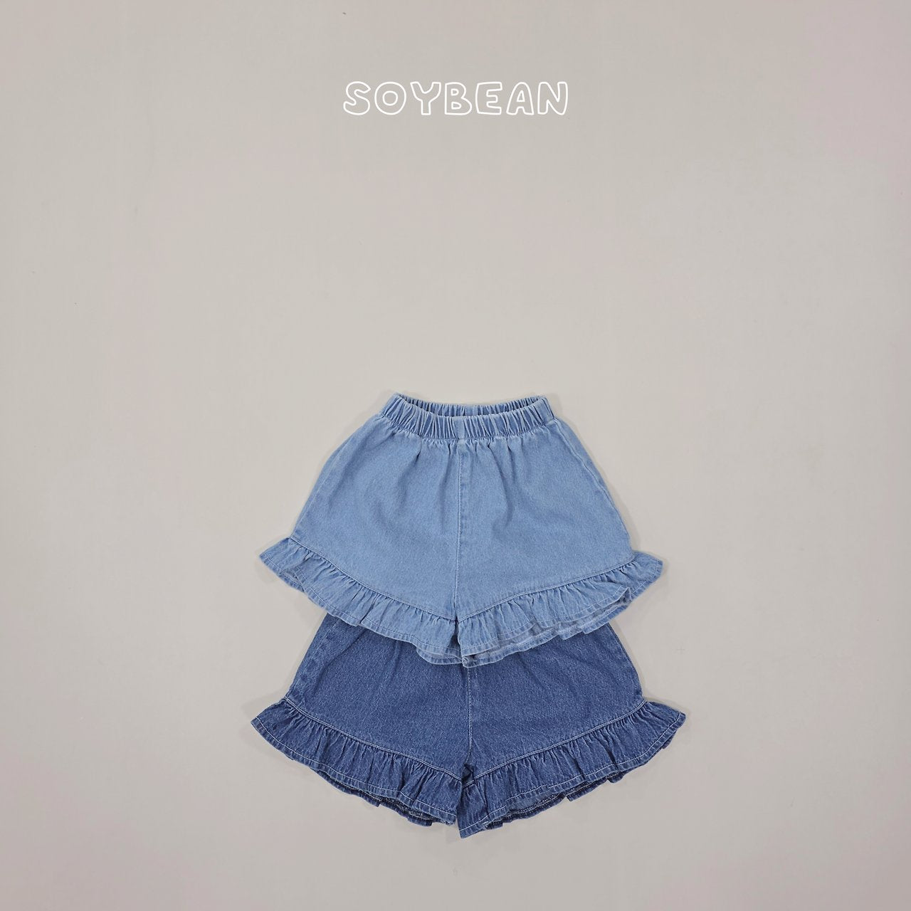 [PRE-ORDER] Denim Frill Shorts