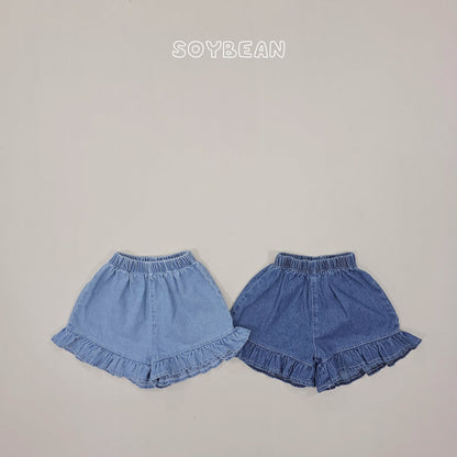 [PRE-ORDER] Denim Frill Shorts