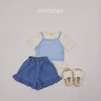 [PRE-ORDER] Denim Frill Shorts