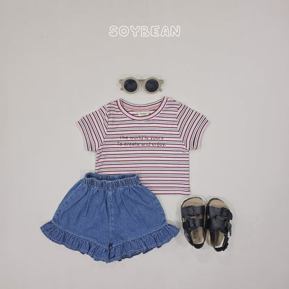 [PRE-ORDER] Denim Frill Shorts