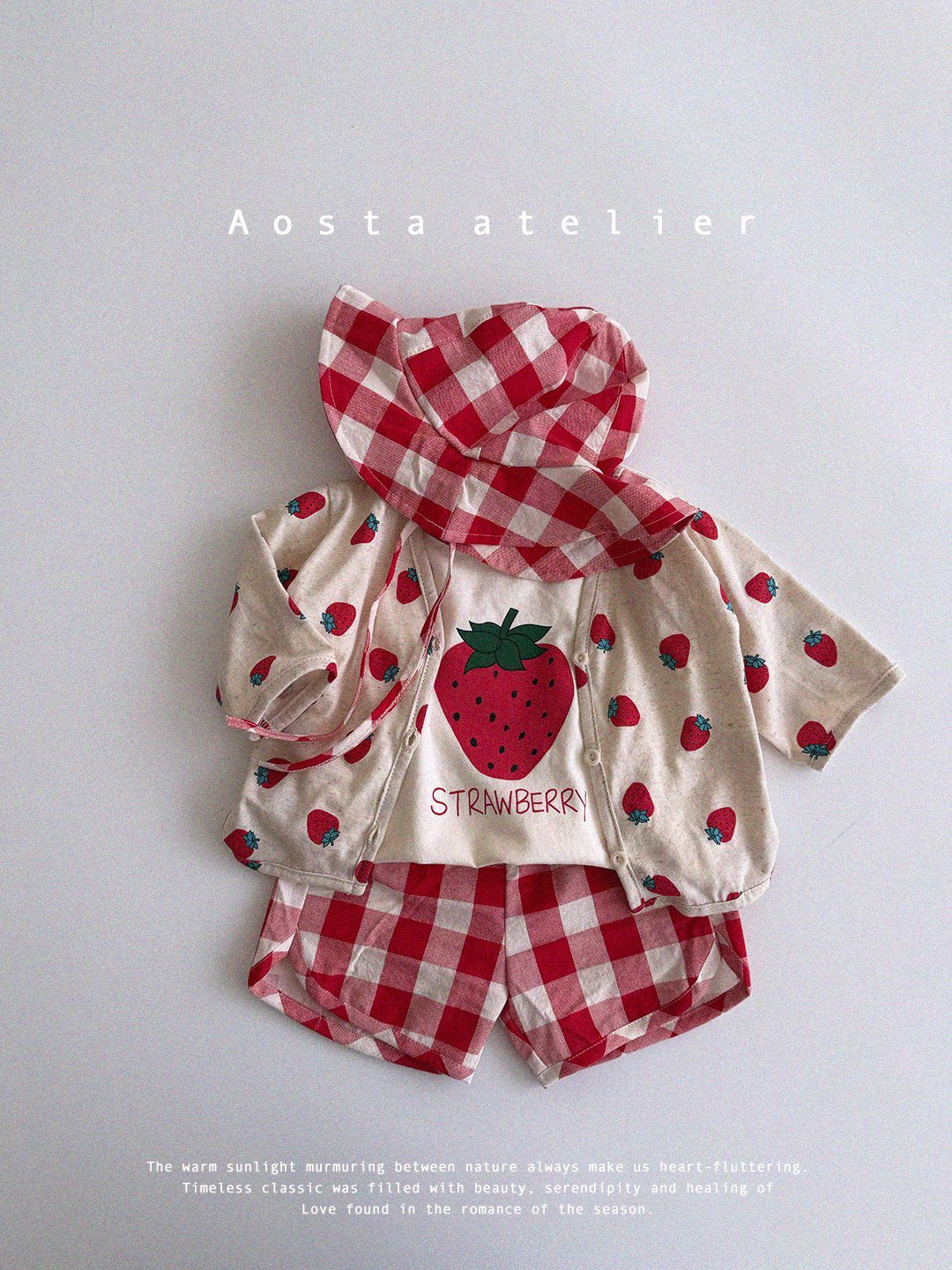 Strawberry T-Shirts [Ivory/L(2-3yr)]