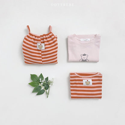 Chewy Overalls [Red/S(2-3yr)]