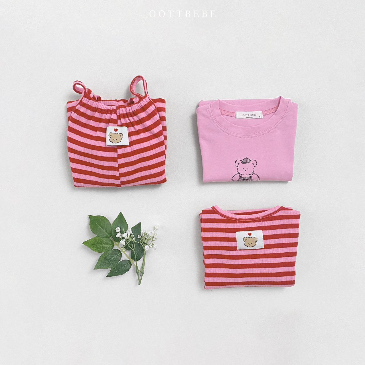 Chewy Overalls [Red/S(2-3yr)]